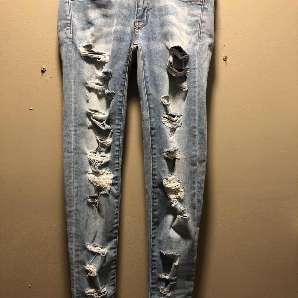 NWT American Eagle ripped Jeggings || 0 regular